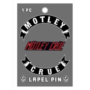 Broche de lapela de metal com logotipo Mötley Crüe (CDs)