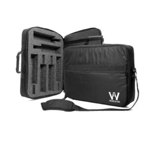 Bolsa Mala Para Transportar 6 Garrafas Vinho em Viagens Com Espuma De Proteção Anti Shock Wine & Companhia (Preto) (Vinhos)