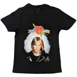 Camiseta masculina Tom Petty & The Heartbreakers primeiro álbum preta | Mercadoria oficialmente licenciada, Preto, GG (CDs)