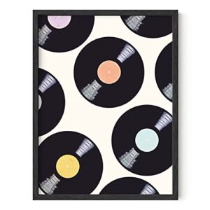 HAUS AND HUES Pôster de música vintage para sala estética dos anos 90, arte musical retrô e decoração de parede | SEM MOLDURA (CDs)