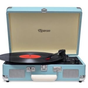 Vitrola Sonetto Chrome Light Blue com USB e Bluetooth, Bivolt, cor azul bebê (Equipamentos)