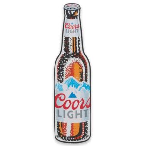 Placa de metal Molson Coors Light Frosty Bottle - Placa de luz divertida Coors para homem, caverna, bar ou sala de jogos (Cervejas)