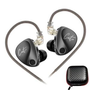 Fone de ouvido Castor - Tuning ajustável, driver duplo, HiFi intra-auricular, monitor, com cancelamento de ruído, com cabo removível e case de proteção (Gray/graves melhorados) (Equipamentos)