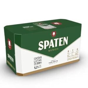 Pack Cerveja Spaten, Puro Malte, 269ml, Lata - 8 Unidades (Cervejas)
