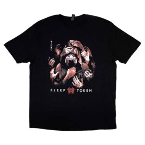 Camiseta Sleep Token Grabbing Hands, Preto, P (CDs)