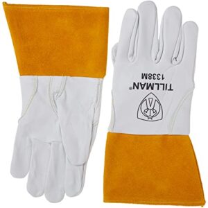 Luva de pele de cabra 1338M Tig Glove4 Cuff-Cd Médio por Tillman (1338 - Médio) (CDs)