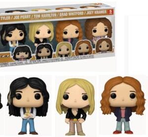 Funko Pop Rocks Aerosmith Steven Tyler e Banda 5 Pack (CDs)