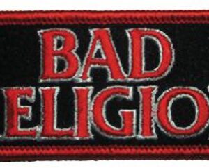 C&D Visionary Patch com logotipo P-0496 Bad Religion, preto, vermelho (CDs)