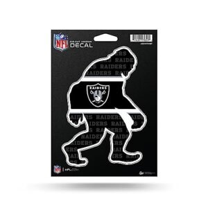 Rico Industries Adesivo de vinil cortado de vinil NFL Football Las Vegas Raiders Big Foot 12,7 cm x 17,8 cm - acessório para carro/caminhão/casa (Discos de Vinil)