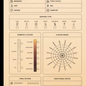Beer Tasting Journal: A Beer Tasting Journal & Notebook, Beer Tasting Log Book, A Review Book And Drinking Journal, Size 6"X9", 120 Pages - Press, Melissa T. (Cervejas)