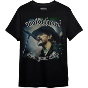 Camiseta Motorhead Lemmy Clock (BR, Alfa, 4G, Regular, Preto) (CDs)