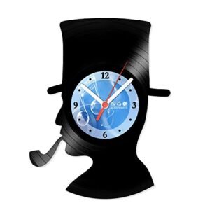 Relógio De Parede Disco Vinil Diversos - Silhueta Cavalheiro - VDI-164 (Discos de Vinil)