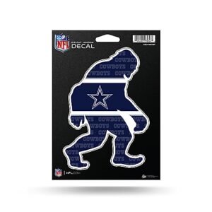 Rico Industries Decalque de vinil cortado de vinil NFL Football Dallas Cowboys Big Foot 12,7 cm x 17,8 cm - acessório para carro/caminhão/casa (Discos de Vinil)