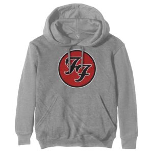 Moletom com capuz com logotipo da banda Foo Fighters Ff, Cinza, GG (CDs)