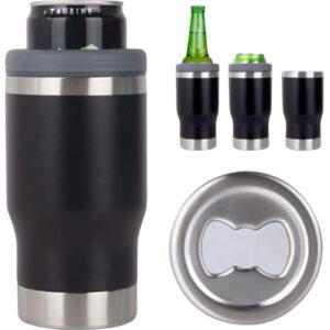 Copo termico com abridor e tampa, Copo termico para cerveja chopp bebidas gelada e quente copo multu uso (Preto) (Cervejas)