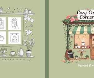 Cozy Café Corners: Cute and Simple Line Art Illustrations of Coffee, Pastries, and Cozy Café Mom (English Edition) - Books, Kamari (Café)