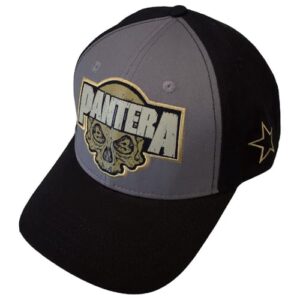Rock Off officially licensed products Boné de beisebol Pantera Skull Band Logo Trucker Tamanho Único Carvão (CDs)
