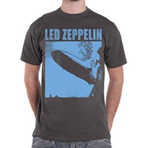 Led Zeppelin Camiseta "I Blue Cover" (cinza), Carvão, M (CDs)