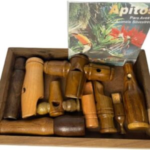 9 Apitos De Madeira P Aves E Animais Silvestres + Cd Do Som (CDs)