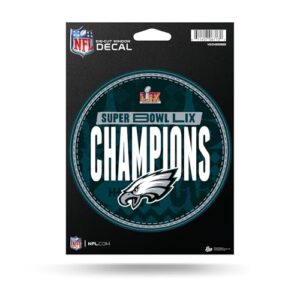 Rico Industries Decalque de vinil de vinil NFL Football Philadelphia Eagles 2025 Super Bowl Champions 12,7 cm x 17,8 cm - acessório para carro/caminhão/casa (Discos de Vinil)