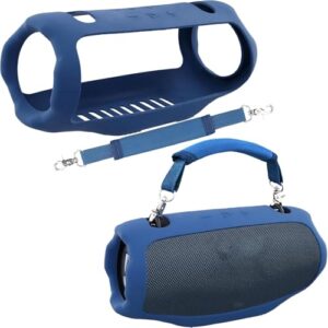 Capa de silicone para alto-falante Bluetooth portátil Xtreme 4, capa de viagem de silicone portátil com alça, capa protetora (capa azul) - co2CREA (Equipamentos)