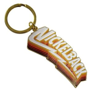 Rock Off officially licensed products Chaveiro com logotipo de sombras gradientes Nickelback tamanho único (CDs)