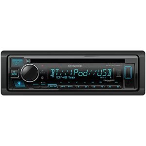 KENWOOD KDC-BT382U CD Car Stereo Receiver with Bluetooth, AM/FM Radio, Variable Color Display, Front High Power USB, Alexa Built in, and SiriusXM Ready (CDs)