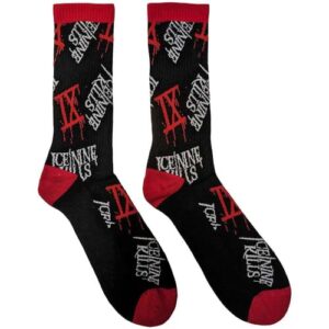 Rock Off officially licensed products Meias de tornozelo com logotipo Ice Nine Kills Band tamanho único (CDs)