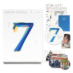 BTS Album - MAP OF SOUL : 7 [ 4 ver. ] Package + Photo Book + Lyric Book + CD + Mini Book + Photo Card + PostCard + Sticker + Coloring Paper - BTS (CDs)