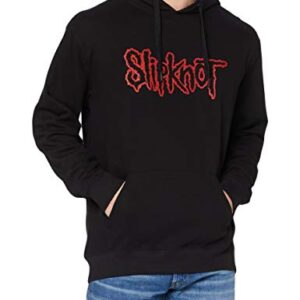 Slipknot Moletom masculino com capuz, Preto, Medium (CDs)