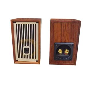 VEDO Caixas Acústicas de Estante Passivas - 2 Vias, Cor Madeira, Qualidade Audiófila, Requerem Amplificador ou Receptor para Funcionamento (Equipamentos)