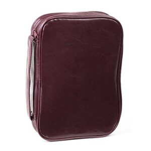 Dicksons Capa para Bíblia Maxi Couro Sintético Burgundy Zíper (CDs)