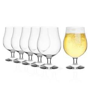 Conjunto de 6 copos de cerveja Stlzle Lausitz (Berlim). Copos de cerveja seguros para lava-louças (43 ml). Copos de cerveja resistentes a quebras, presentes de cerveja premium para pais (Cervejas)
