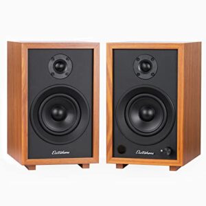 Electrohome Alto-falantes McKinley 2.0 estéreo com amplificador integrado e drivers de 10 cm para toca-discos, TV, PC e transmissão de música sem fio com Bluetooth 5, RCA e auxiliar (EB30) (Equipamentos)