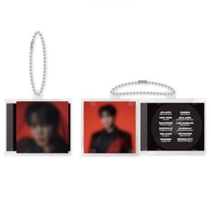 ATEEZ Chaveiro de acrílico Official Tour Merch Mini CD, Multicolorido - Jongho, tamanho nico (CDs)