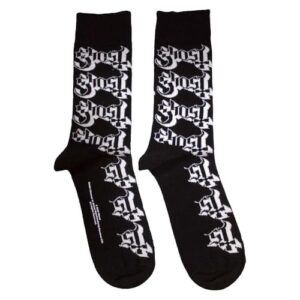 Rock Off officially licensed products Meias de tornozelo com logotipo Ghost Band tamanho único, Preto, UK Size 7-11 (CDs)