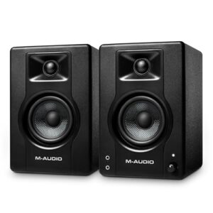 M-Audio Monitores de Estúdio BX3 de 3,5", Alto-Falantes HD PC para Gravação e Multimídia, 120W, Par (Equipamentos)