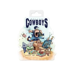Rico Industries Decalque de vinil cortado de vinil NFL Football Dallas Cowboys The Fan 12,7 cm x 17,8 cm - acessório para carro/caminhão/casa (Discos de Vinil)