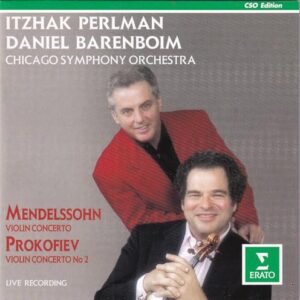 Violin Concertos in E Minor OP. 64 and No.2 in G Minor OP. 63 [Audio CD] Itzhak Perlman; Felix Mendelssohn; Sergey Prokofiev; Daniel Barenboim and Chicago Symphony Orchestra (CDs)
