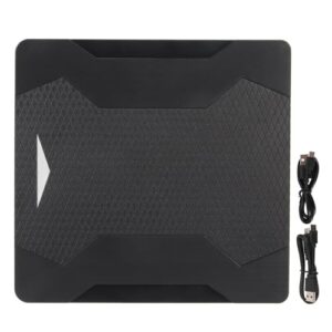 Unidade de DVD externa QANYEGN Typc C, gravador de DVD externo USB3.0, gravador plug and play de baixo ruído com luz (CDs)