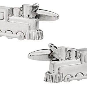 Abotoaduras de trem a vapor com caixa de apresentação Cuff-Daddy Simple Railroad (CDs)