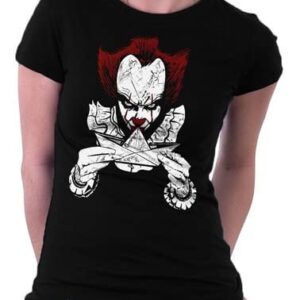 Baby Look Pennywise It A Coisa Filme Terror Stephen King Tamanho:P;Cor:Preto (CDs)