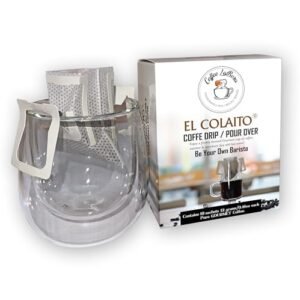 Coffee LaBora El Colaito Colombian Pour Over Drip Coffee – 10 sacos de gotejamento de dose única | Torra média-alta especializada, 100% arábica, casa, escritório, viagem e acampamento (Café)