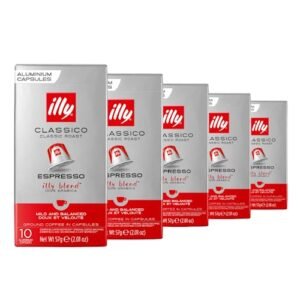 50 Cápsulas para Nespresso, Café Italiano Illy, Clássico (Café)