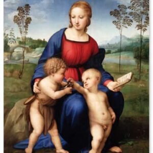 【Feito no Japão】 Pôster Raffaello Sanzio "Madonna del Cardellino"41,53 cm × 29,5 pol. (A3) Impressão em uma folha grossa de arte de parede de pintura de papel (CDs)