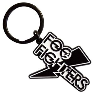 Rock Off officially licensed products Chaveiro Foo Fighters Flash Band Logo Chaveiro Tamanho Único (CDs)