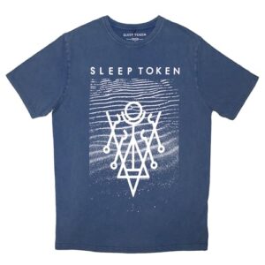 Camiseta Sleep Token Give Logo Stone Wash Azul, Azul, XXG (CDs)