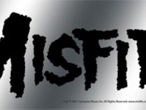 Licenses Products Adesivo com logotipo Misfit, cromado (CDs)
