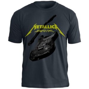 Camiseta Metallica M72 Guitar Cor:Grafite;Tamanho:M (CDs)