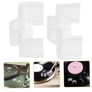 OFFSCH 2 peças de capa protetora de agulha para toca-discos Stylus Guard toca-discos de substituição (Equipamentos)